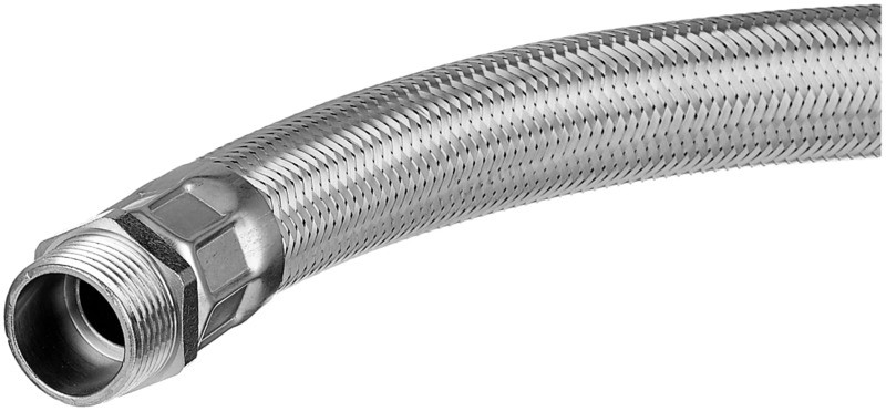 Гибкая подводка Hose L 60 1 (60 см., прямое соединение 1"- 1", алюминиевая оплетка).