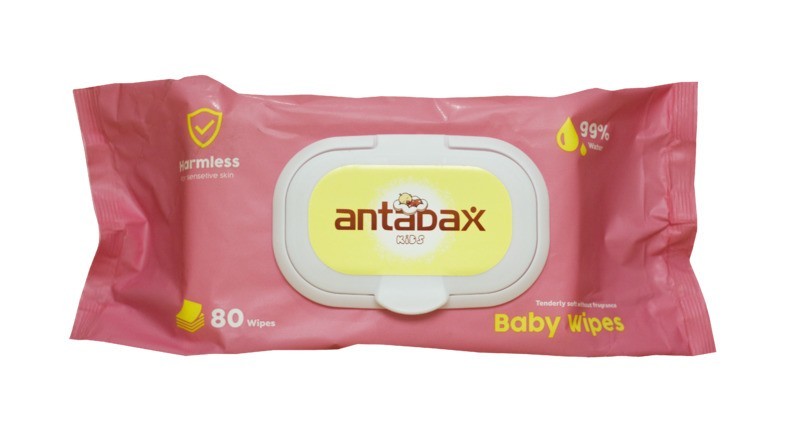 Универсальные детские влажные салфетки без отдушки Antabax