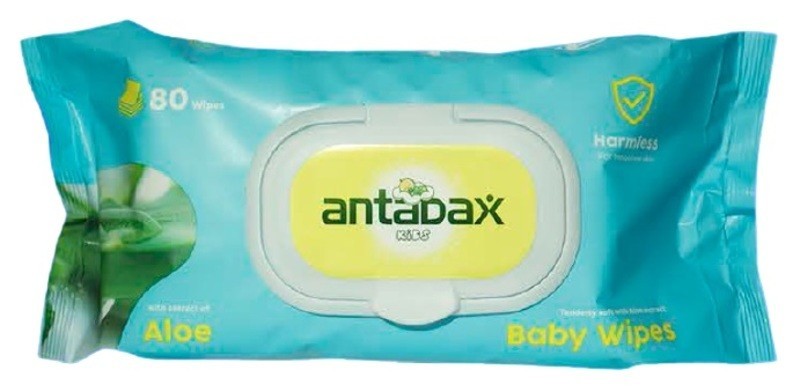 Детские влажные салфетки Antabax "Алоэ"